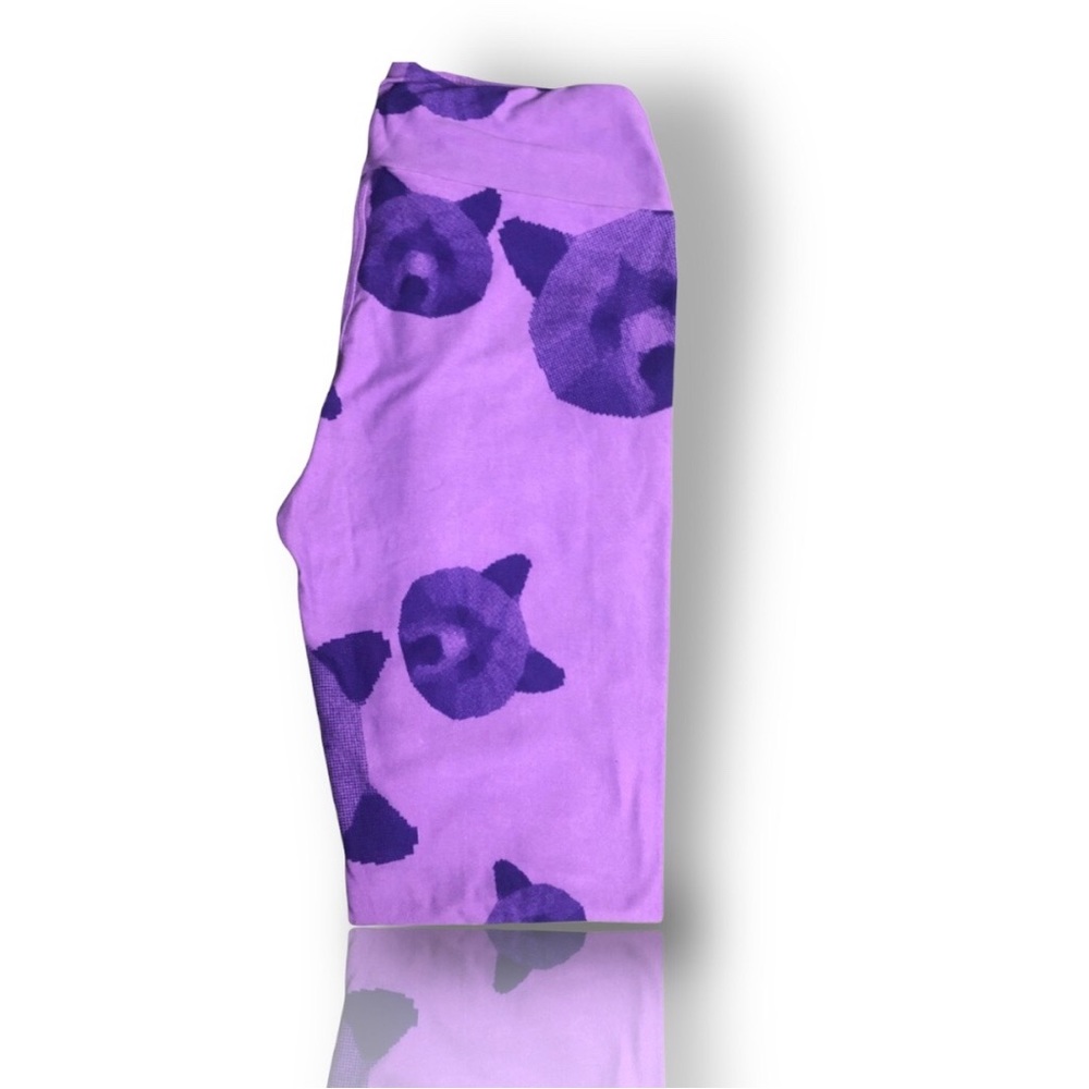 Purple Bear LuLaRoe Leggings Rare Retired Buttery Soft Size OS (2-10) New